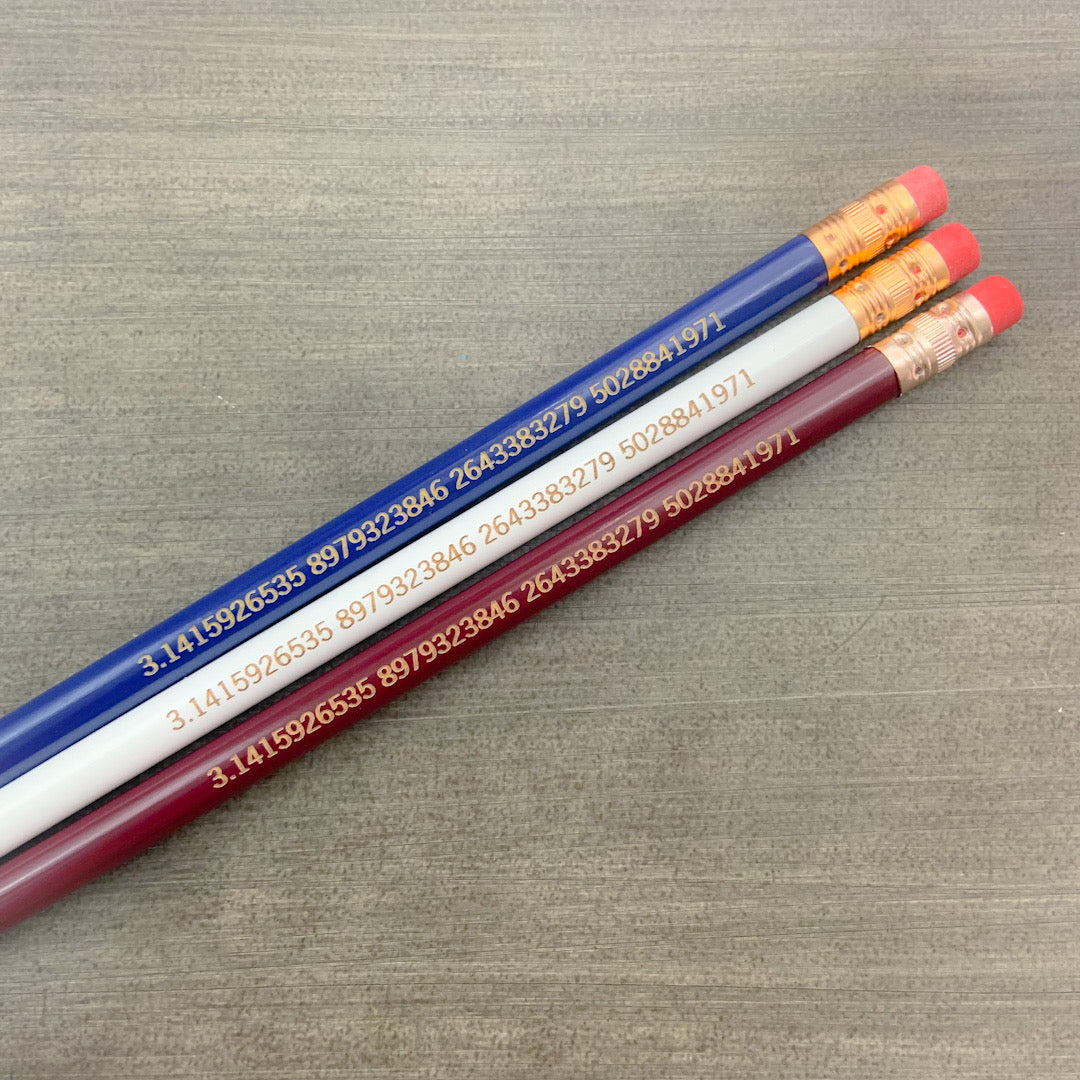 pi pencils (3 Pencil Set) The Carbon Crusader
