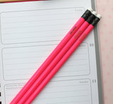 OKURR pencils in hot pink ( 3 pencil set )