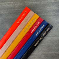 Make it fit Assorted quotes carpenter pencils in multi wood (6 Pencil Set)