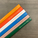 custom carpenter pencils set of 6