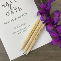 Custom hexagonal golf pencils, bulk set of 100