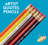 Artist Quotes Pencil Seg   (6 Pencil Set )