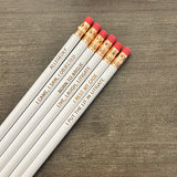 Funny Lawyer Pencils – Engraved Legal Humor Pencil Set
 ( 6 Pencil Set )