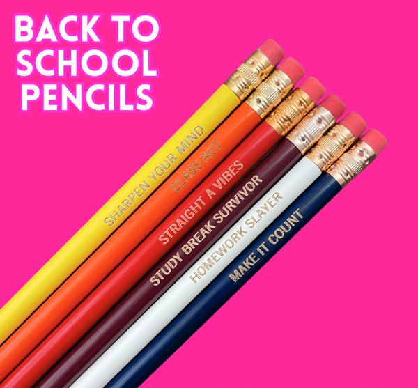 Back to School Set Too (6 Pencil Set )