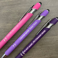 A condescending Pen Set (Pen with Smart Phone Stylus)