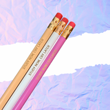 Study now, cry later pencils in pastel multi ( 3 pencil set )