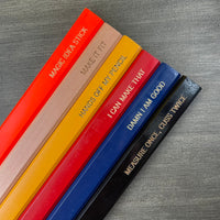 Make it fit Assorted quotes carpenter pencils in multi wood (6 Pencil Set)