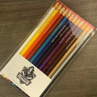 Office Woes personalized pencils in red (6 Pencil Set)