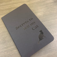 Secrets to tell my cat pocket notebook