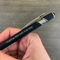 1 Custom personalized Pen with Smart Phone Stylus