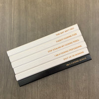 Sweary quotes carpenter pencils  (6 Pencil Set)