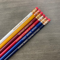 Teacher Appreciation Pencil Set (6 Pencil Set )