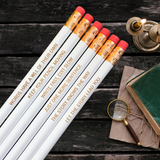 creative writer pencil set, personalized pencils (6 Pencil Set)