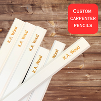custom carpenter pencils set of 6