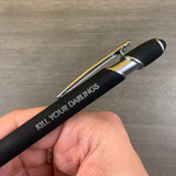 kill your darlings pen with stylus