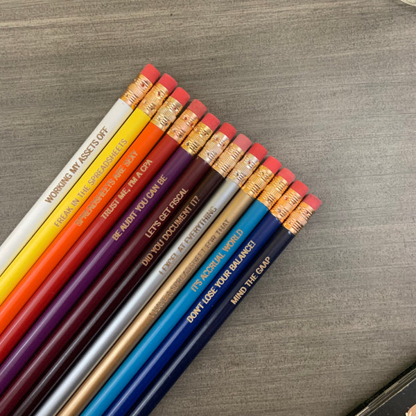 12 tax professional pencils for your favorite accountant. ￼