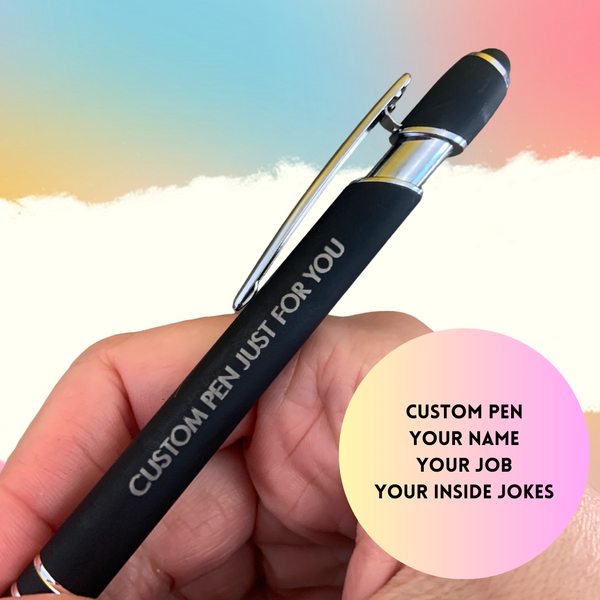 1 Custom personalized Pen with Smart Phone Stylus