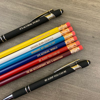 amused accountant set (6 Pencil Set, two pens)
