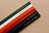 Carpenter quotes pencils in multi wood (6 Pencil Set)