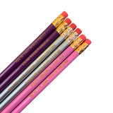 Galentine’s BFF pencil set, sweet version (6 Pencil Set )