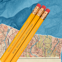 What would honey badger do? personalized pencils in mustard yellow( 3 Pencil Set )