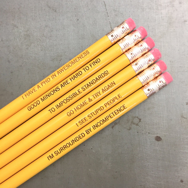 Adventure Awaits Pencil 6 Pack in Yellow, Back to School Pencils, Fun  Stocking Gift, Yellow Pencils, Travel Theme Pencil, School Supplies 