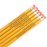 snarky misanthrope pencil set (6 pencils)