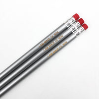 I am made of win personalized pencils in silver ( 3 pencil set )