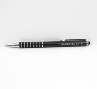 BE AUDIT YOU CAN BE pen in black by The Carbon Crusader pen stylus.