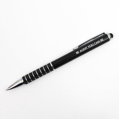 BE AUDIT YOU CAN BE  black pen (Pen with Smart Phone Stylus)