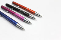 100 pieces Custom personalized Pen with Smart Phone Stylus-- Black