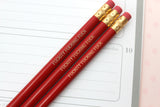 FUCKITY FUCKING FUCK personalized pencils in red ( 3 Pencil Set )