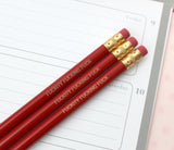 fuckity fucking fuck funny red  personalized pencils by the carbon crusader