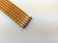 What would honey badger do? personalized pencils in mustard yellow( 3 Pencil Set )