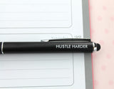 dude, you need to grind. hustle harder pen by the carbon crusader.