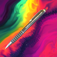 fearfully & wonderfully made  pen stylus in black with black ink