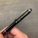 be audit you can be pen stylus in black with black ink