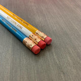 keep fucking going personalized pencils in multi ( 3 Pencil Set )