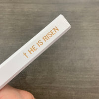 He is risen carpenter white pencils (set of 6)