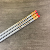I Need A Fucking Drink personalized pencils in silver ( 3 pencil set )