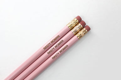 NASTY WOMAN lavender pencils( 3 pencil set )