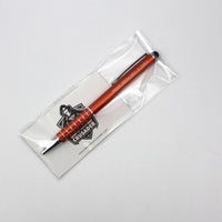 Custom personalized Pen with Smart Phone Stylus-- Orange