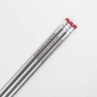 Sarcasm is not for amateurs pencil set of three in silver by the carbon crusader.