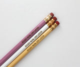 Study now, cry later pencils in pastel multi ( 3 pencil set )