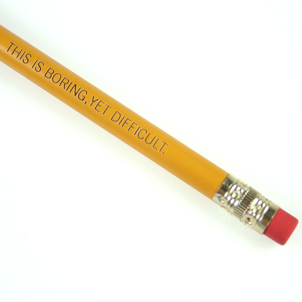 This Is Boring Yet Difficult. 3 pencil set