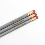 toodaloo dumbass pencils in silver ( 3 pencil set )
